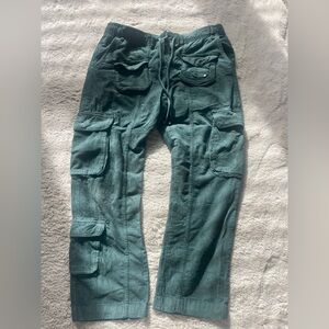 Free People green Corduroy cargo Pants